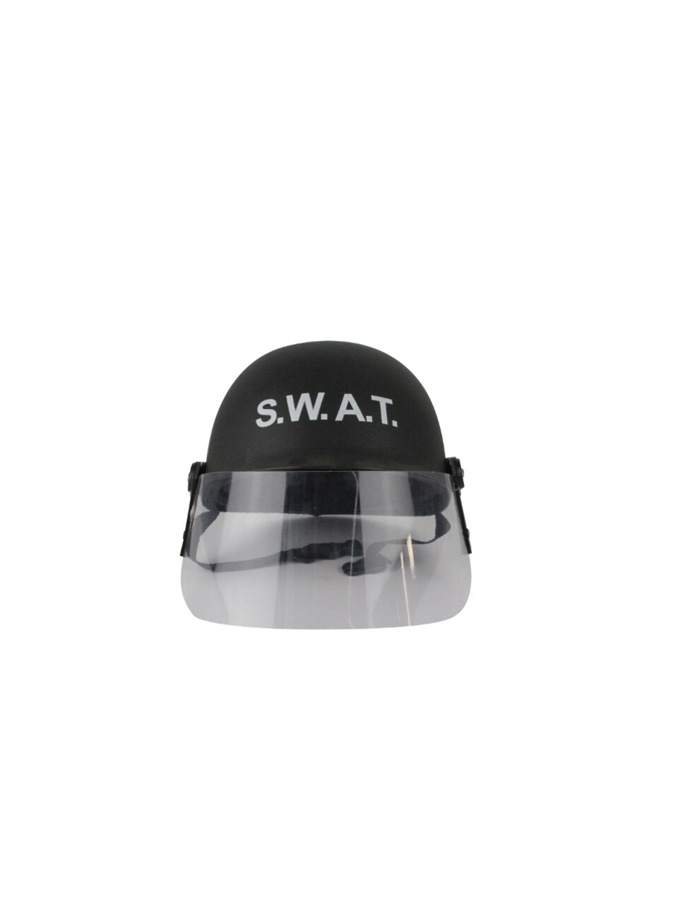 Adult's Deluxe Black SWAT Helmet With Eye Shield Costume Accessory